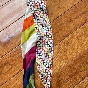 Coach silk scarf
